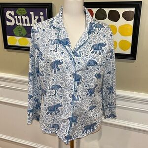 Printfresh Flamenco Blue PJ Top